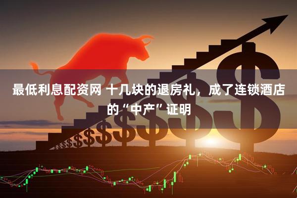 最低利息配资网 十几块的退房礼，成了连锁酒店的“中产”证明